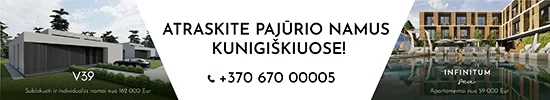 Apartments and houses in Palanga for sale