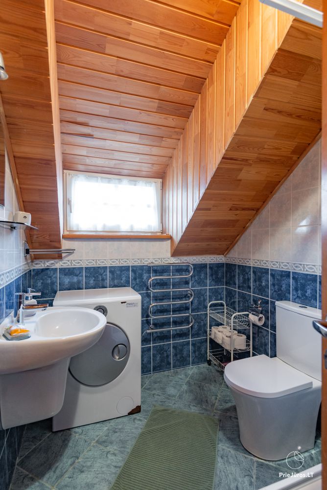 Apartments in Nida for 6-8 guests with sauna, private garden by the yachtclub