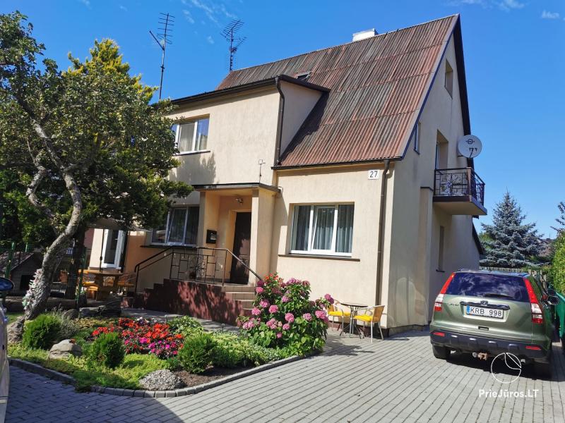 Rooms with amenities in Palanga: yard, grill, swings