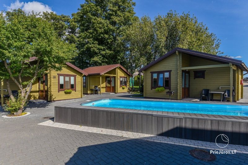 Bungalows with terraces in Palanga Baure