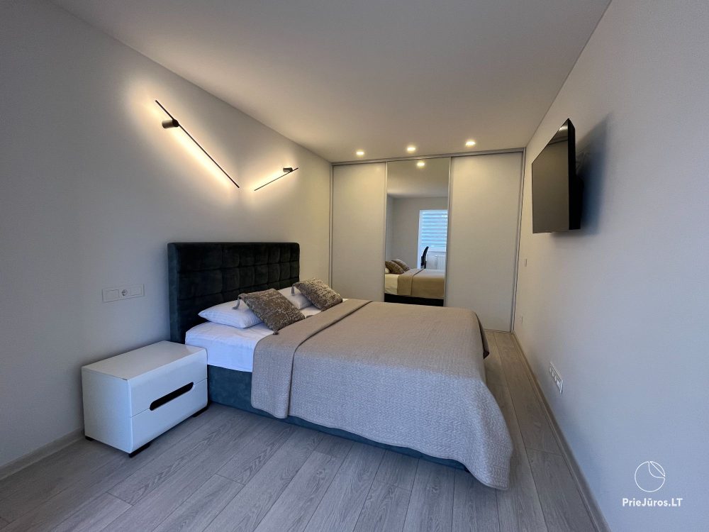 Modern and elegant three rooms apartment in the center of Nida