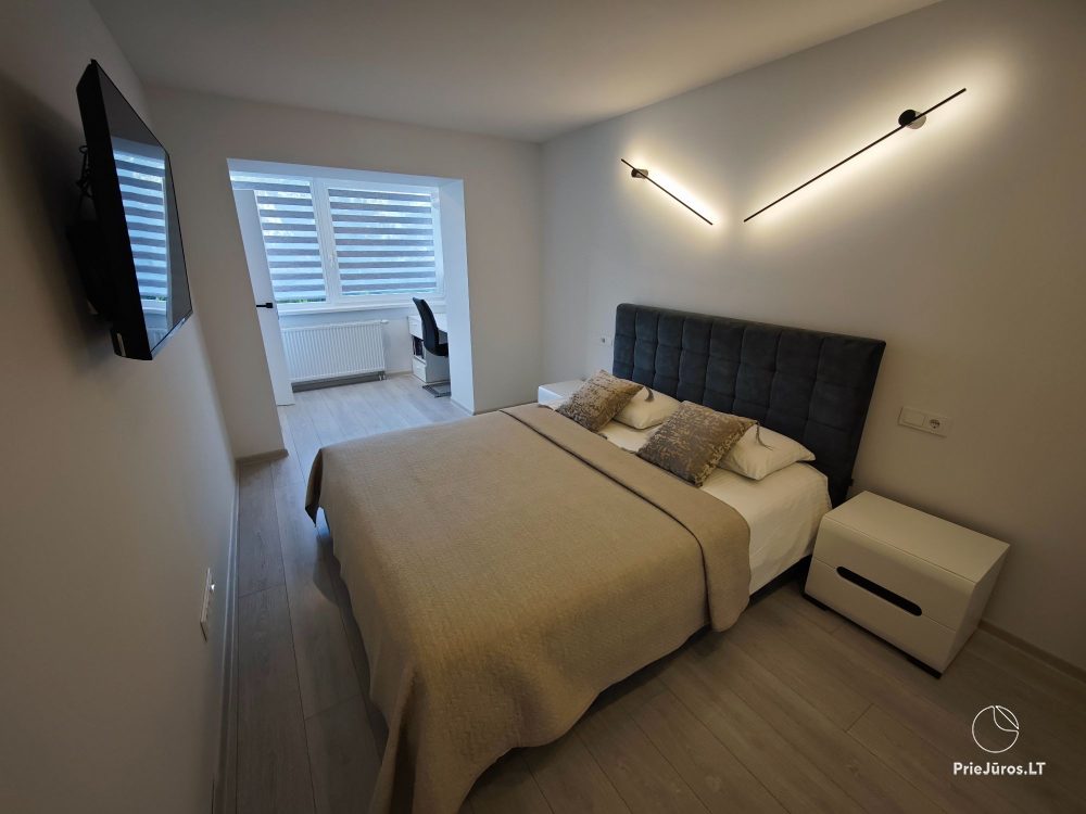 Modern and elegant three rooms apartment in the center of Nida