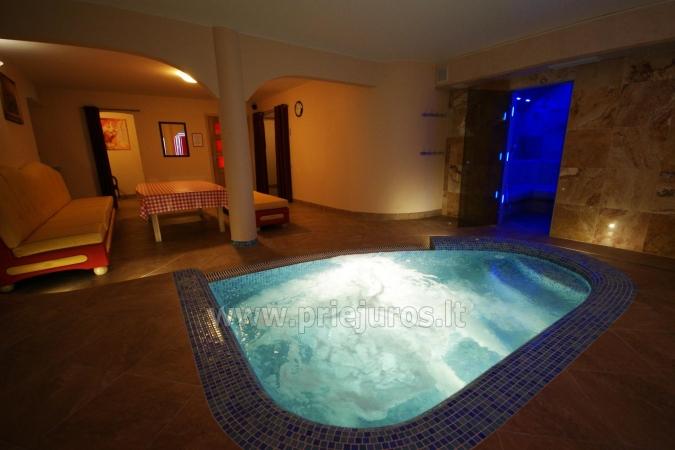 Accommodation, sauna and jacuzzi in Klaiepda