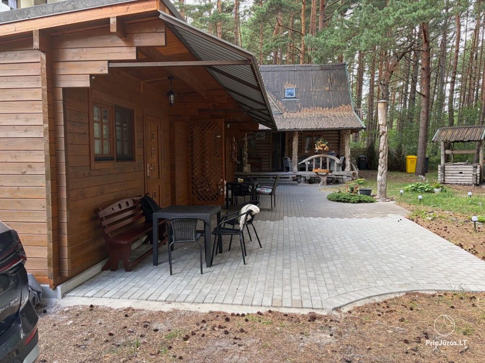 Домики в Паланге в сосновом бору, у моря и апартаменты в «Malūno vilos»