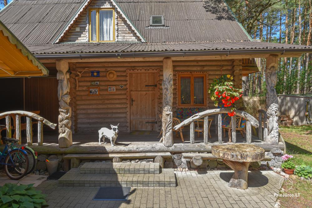 Домики в Паланге в сосновом бору, у моря и апартаменты в «Malūno vilos»