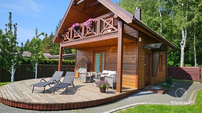 Wooden holiday house - mini villa and one room flat for rent in Palanga