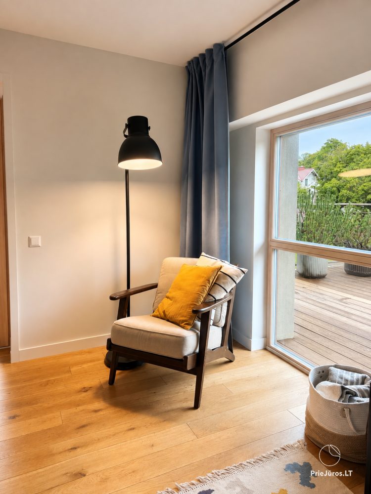 Apartments “Pušų terasa” in Juodkrantė, modernly equipped with a large terrace