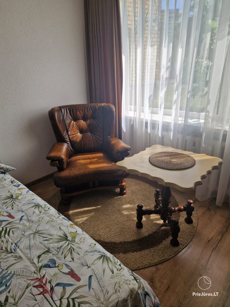 Three rooms apartment for rent in the center of Nida, Curonian Spit