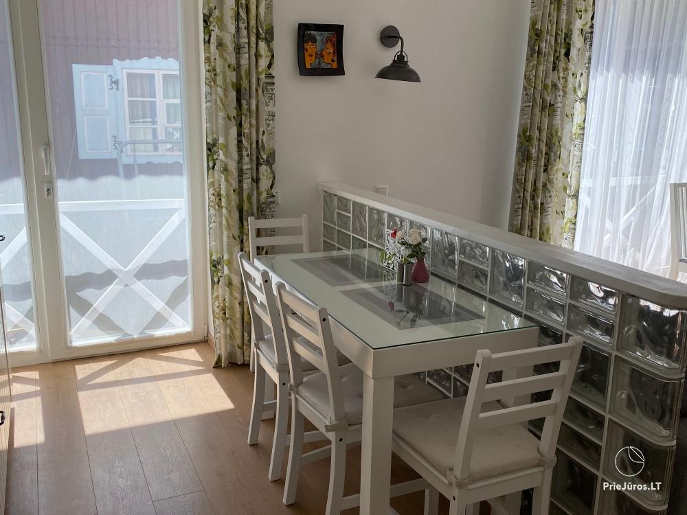 Two rooms new apartment in center of Nida