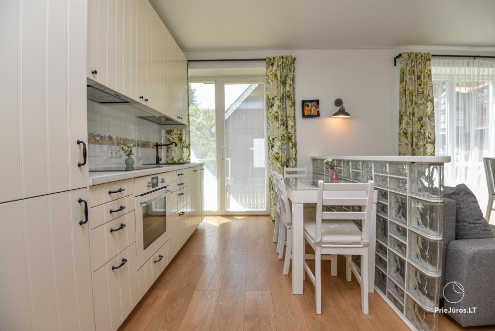 Two rooms new apartment in center of Nida