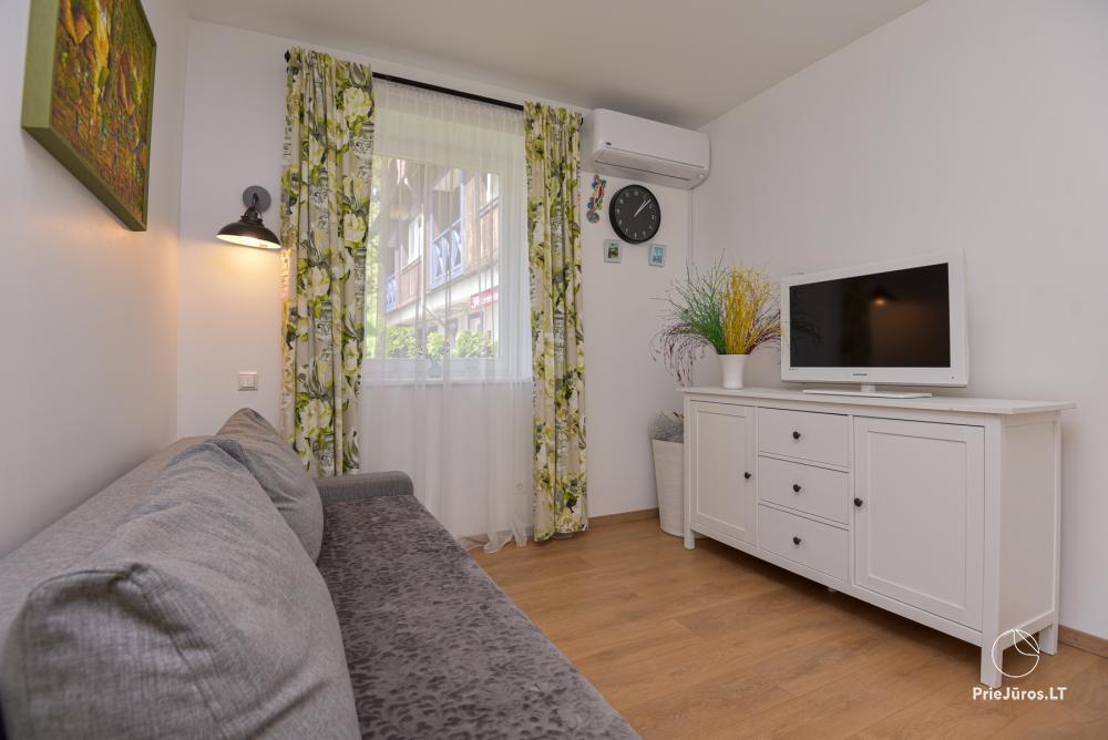 Two rooms new apartment in center of Nida