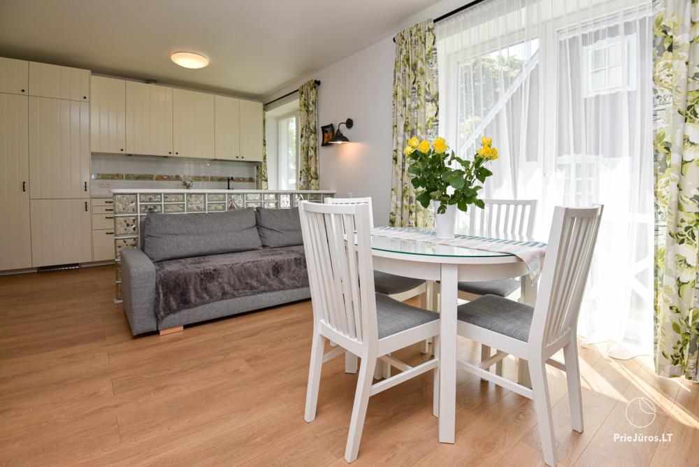 Two rooms new apartment in center of Nida