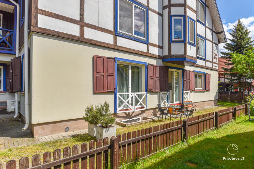 Two rooms new apartment in center of Nida
