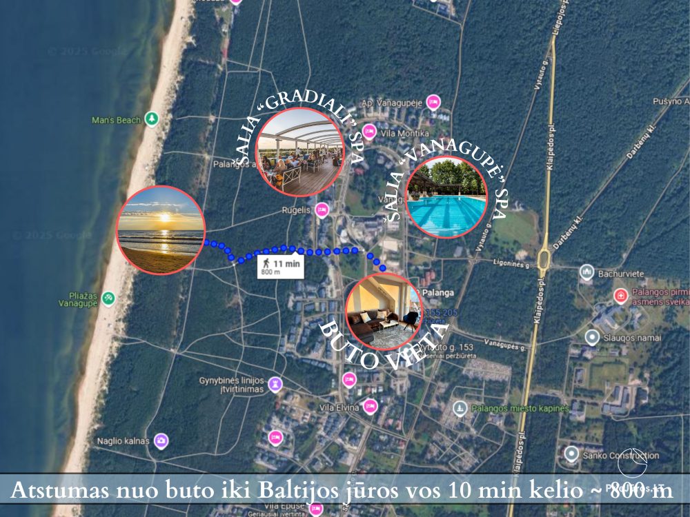Апартаменты с видом на море в Vanagupė