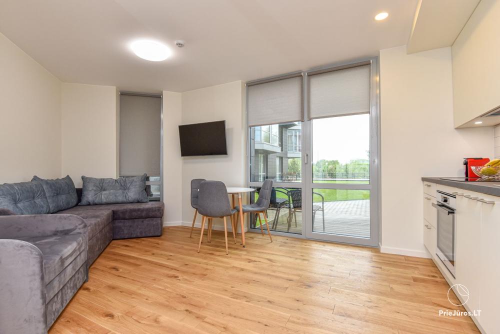 New one room flat with terrace for rent in Sventoji