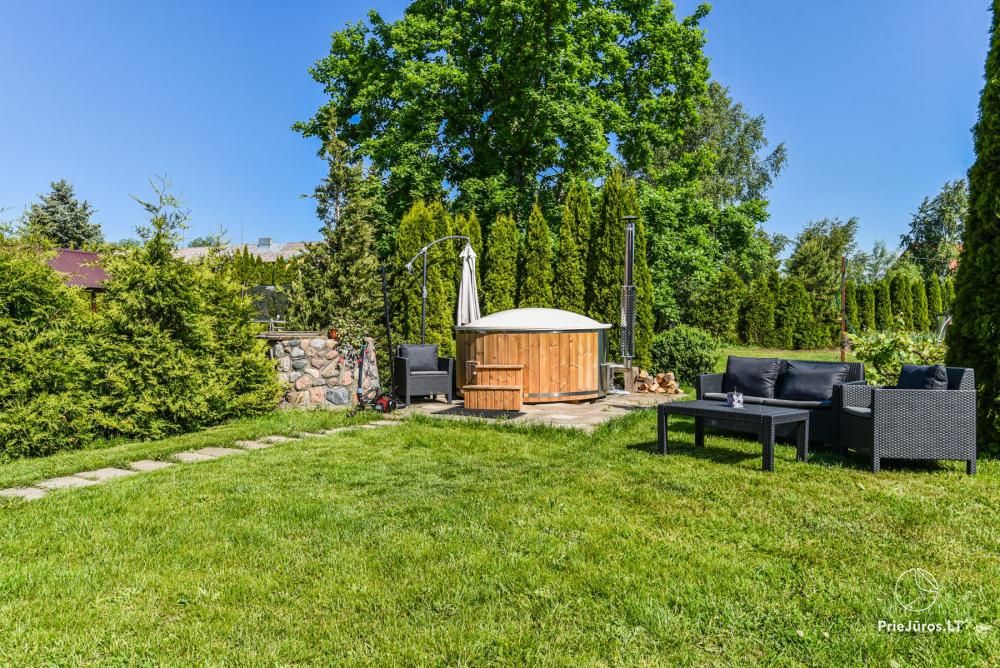 Rooms for rent in Karklė - Gintaro sodyba. Yard, summerhouse, hot tub