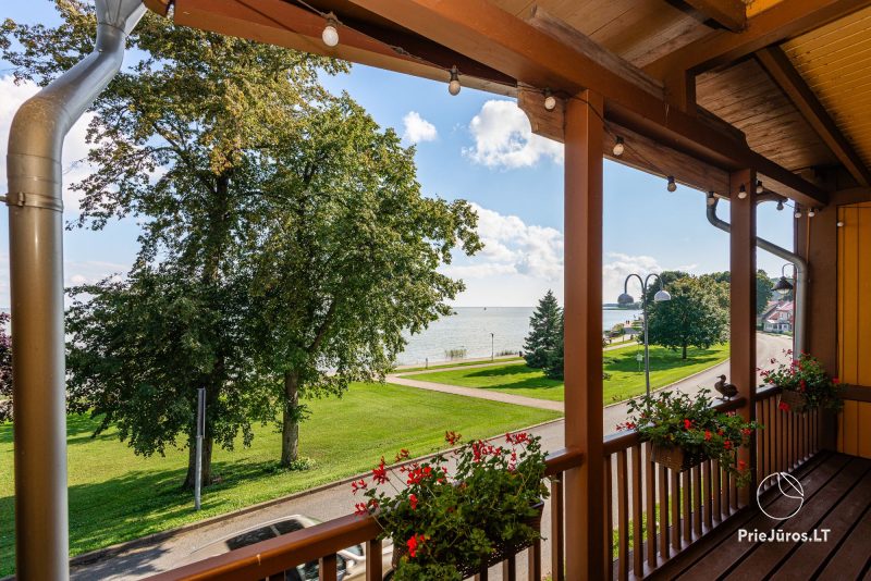 “Anties namai” with a large terrace overlooking the lagoon