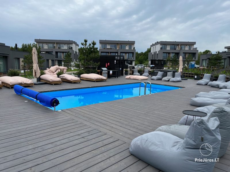 Apartments in complex Maluno vilos in center of Palanga and in complex Mano Jura 2, in Kunigiskiai