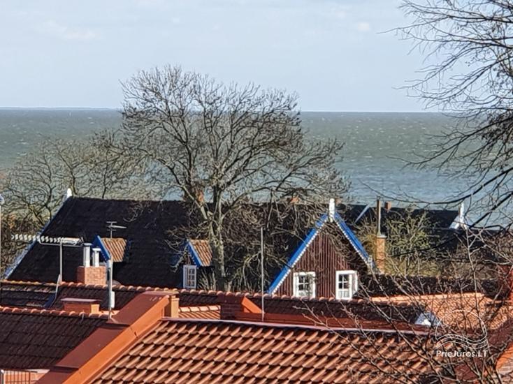 Flat Sana  in the center of Nida with large balcony (6 meters) with a view of the Curonian lagoon