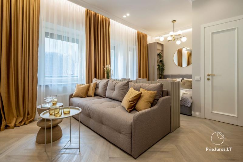 Новые апартаменты с эксклюзивным дизайном в центре Паланги