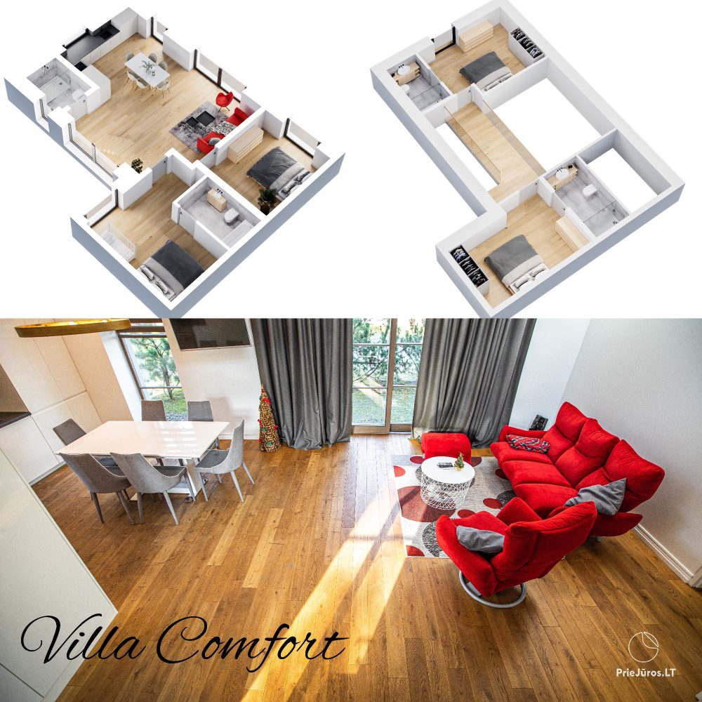 Villa Comfort в центре Паланги, 200 метров до моря
