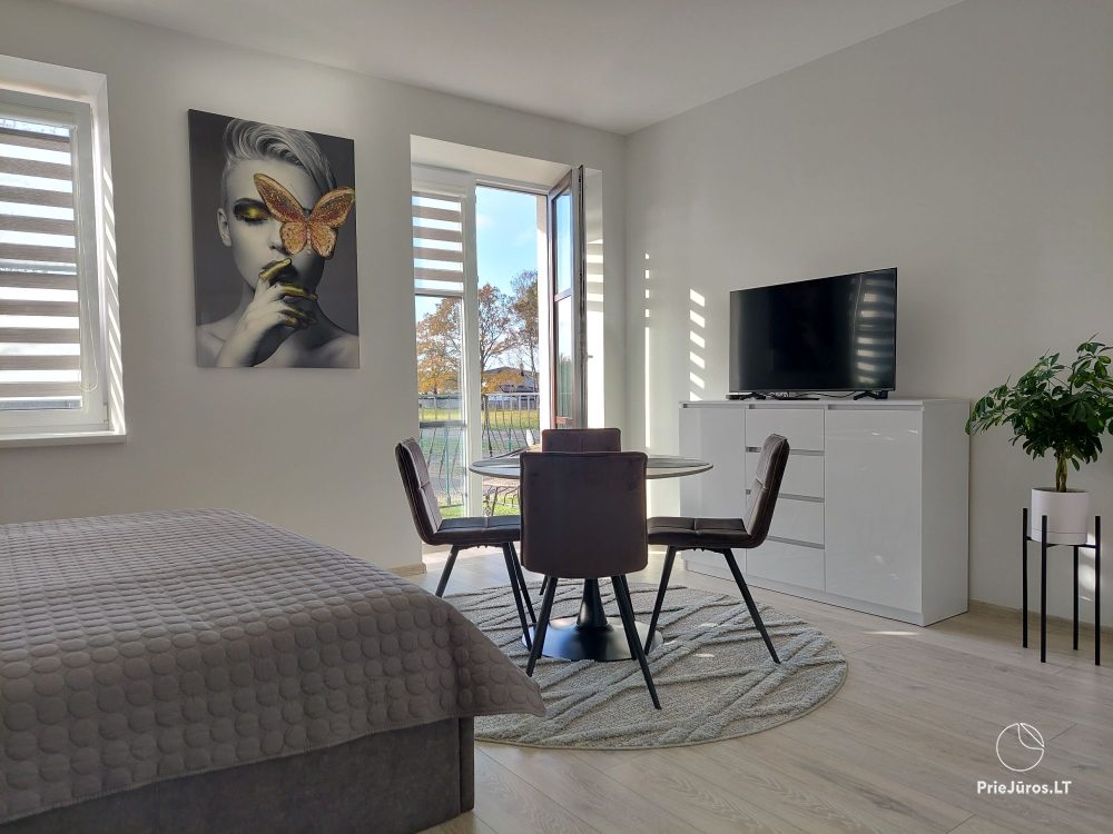A new apartment in gray shades in Kretinga - 1