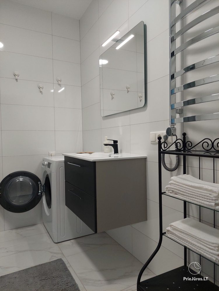 A new apartment in gray shades in Kretinga