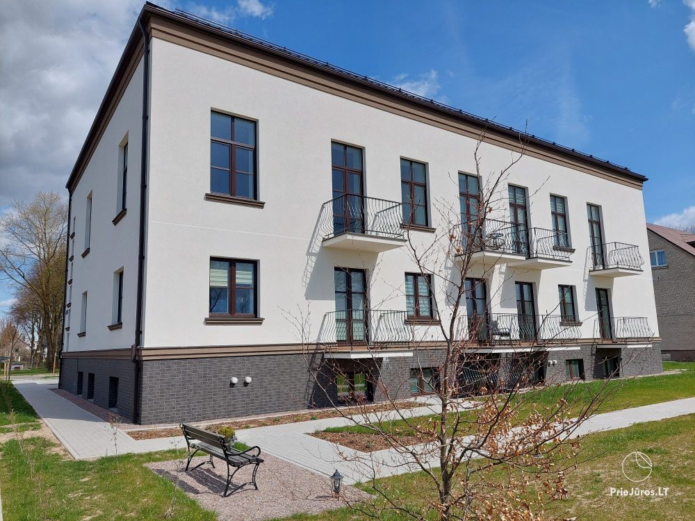 A new apartment in gray shades in Kretinga