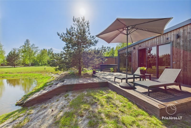 Recreation complex Pazust Priedēs with designer holiday homes and SPA