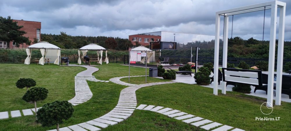 Коттедж Dream в новом комплексе J7 в Мончишкес. Есть бассейн, детская площадка