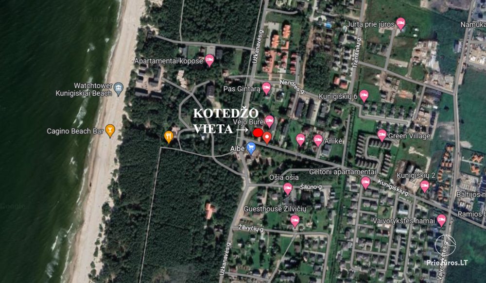 Cottage apartment for rent in Kunigiskiai. Just 250 meters to the sea!