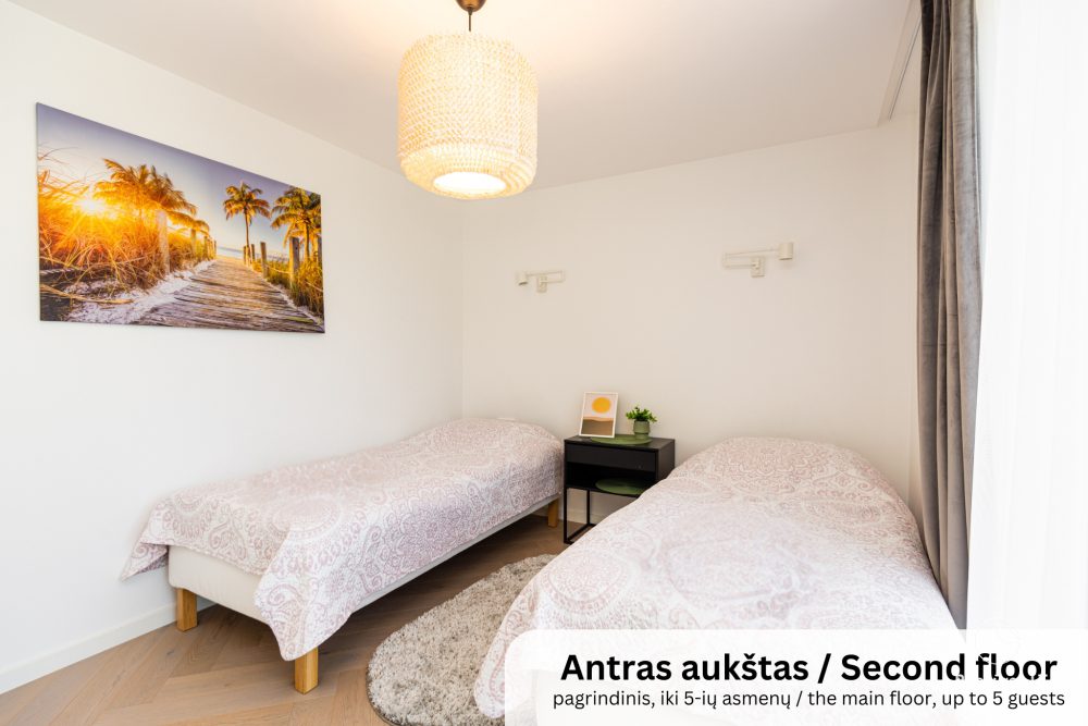 Cottage apartment for rent in Kunigiskiai. Just 250 meters to the sea!