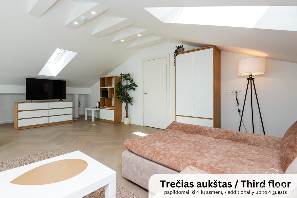 Cottage apartment for rent in Kunigiskiai. Just 250 meters to the sea!