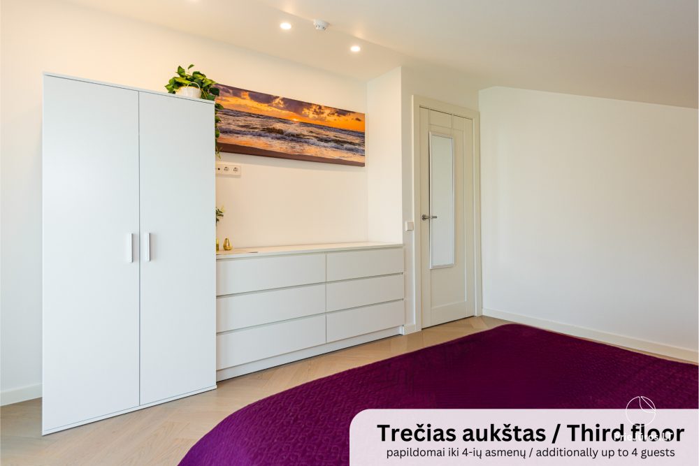 Cottage apartment for rent in Kunigiskiai. Just 250 meters to the sea!