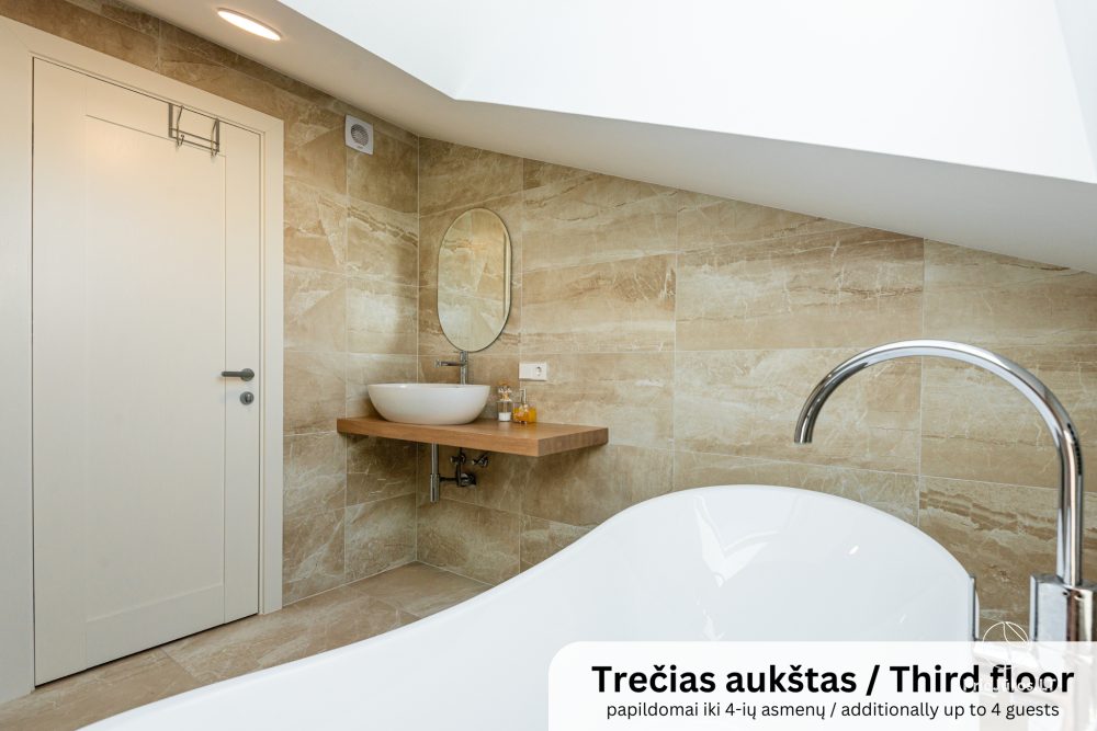 Cottage apartment for rent in Kunigiskiai. Just 250 meters to the sea!