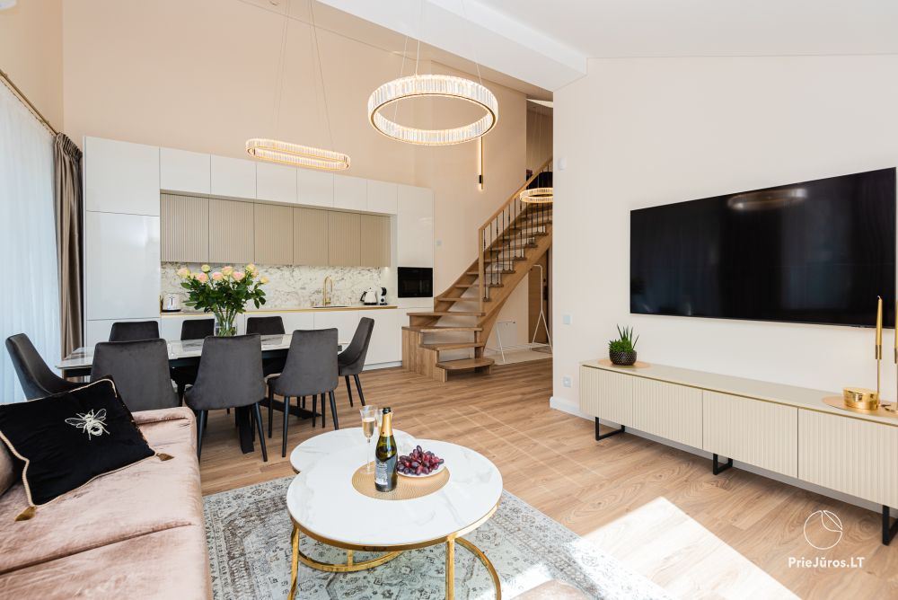 New, spacious J&D Apartment in Palanga near a pine forest, 400 m to the sea