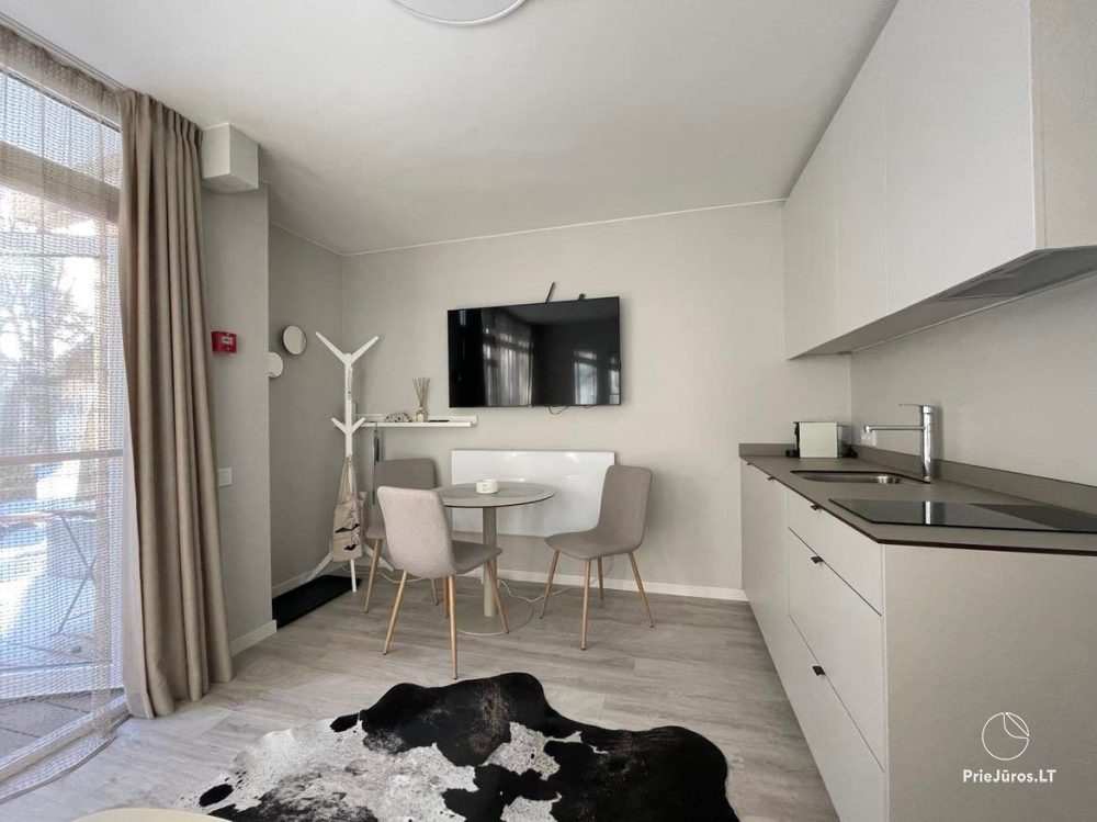 Relaxation in Juodkrante - newly equipped 25 m2 apartments with a terrace.