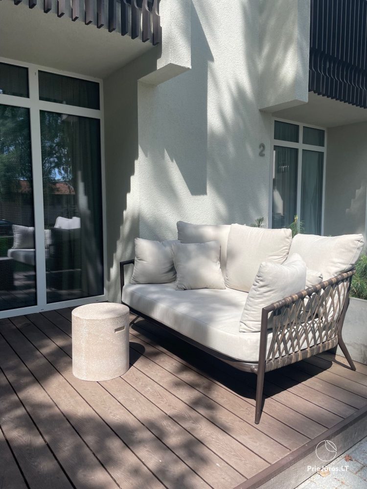 Relaxation in Juodkrante - newly equipped 25 m2 apartments with a terrace.