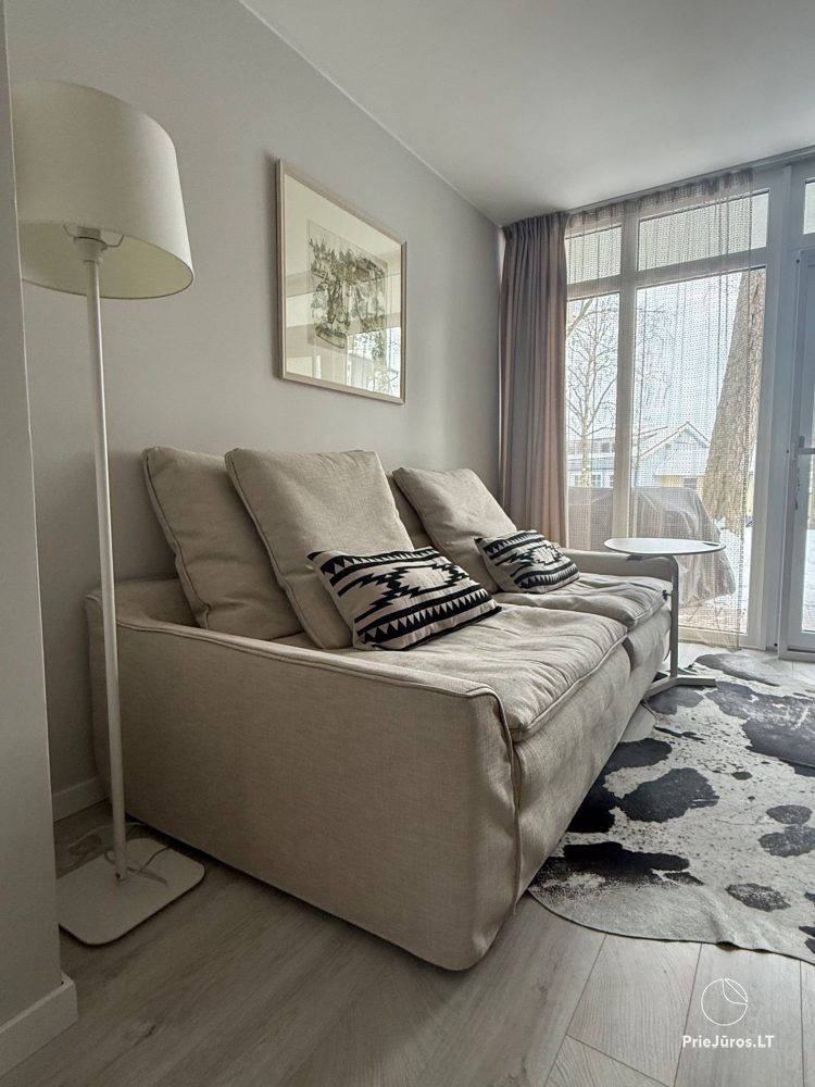 Relaxation in Juodkrante - newly equipped 25 m2 apartments with a terrace.