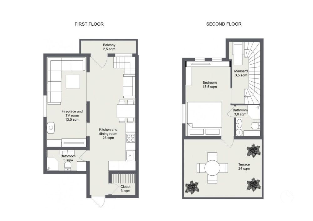 70 m² apartments with a terrace and lagoon view + SPA | Nida