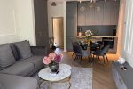 Новая, стильная квартира с террасой в аренду в Паланге