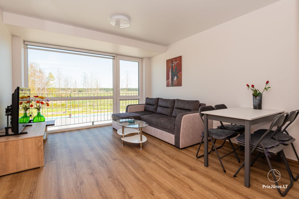 New apartments with pool and gym for rent in Sventoji