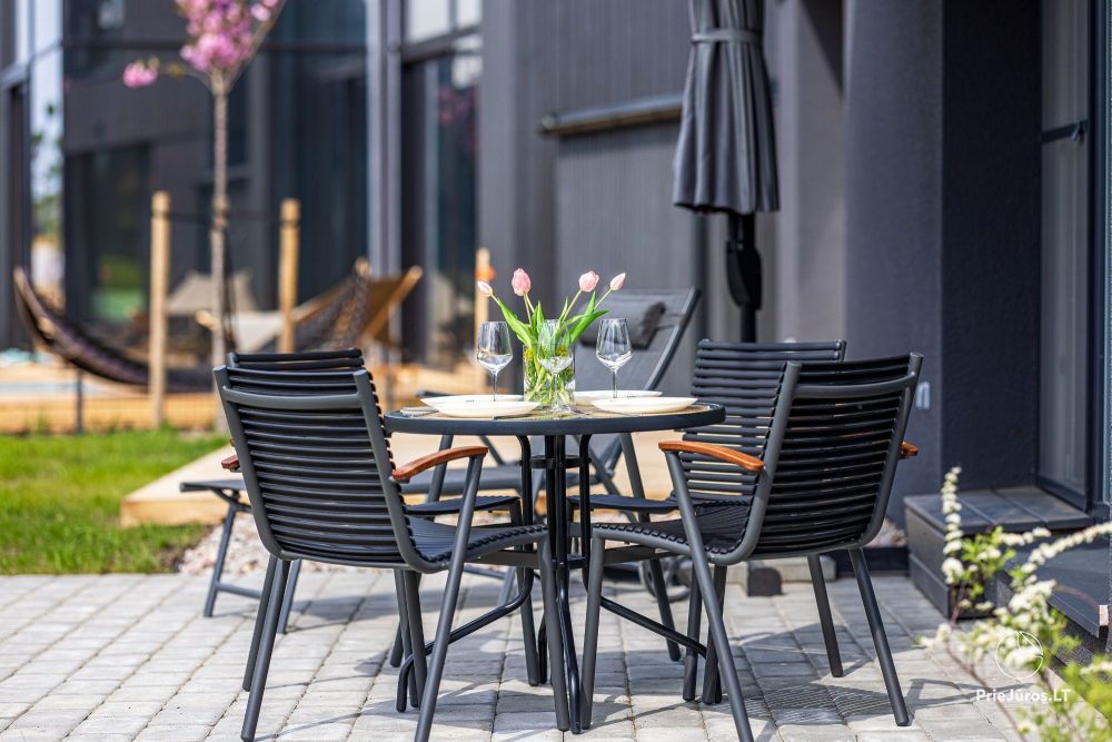 Basom home – My sea 3, Kunigiškiai – apartments with a terrace next to an eco pool, beautiful green area
