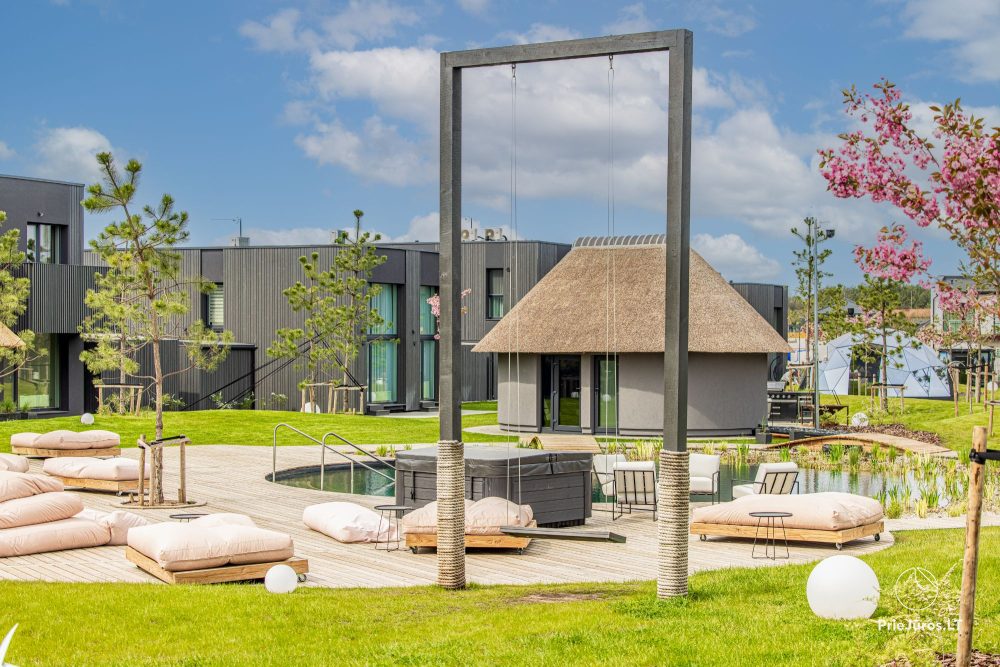 Basom home – My sea 3, Kunigiškiai – apartments with a terrace next to an eco pool, beautiful green area
