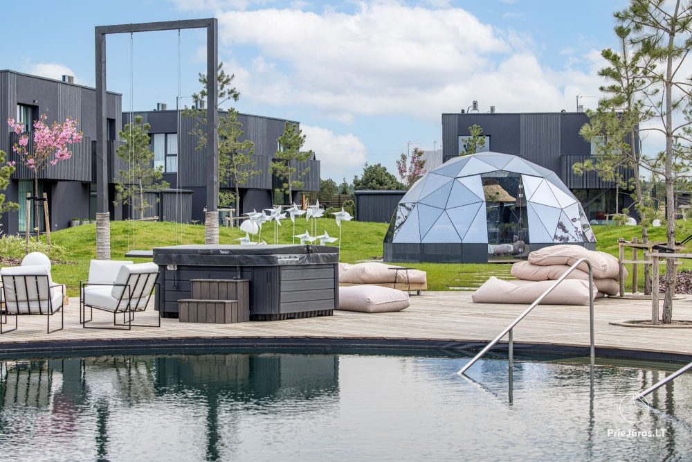 Basom home – My sea 3, Kunigiškiai – apartments with a terrace next to an eco pool, beautiful green area