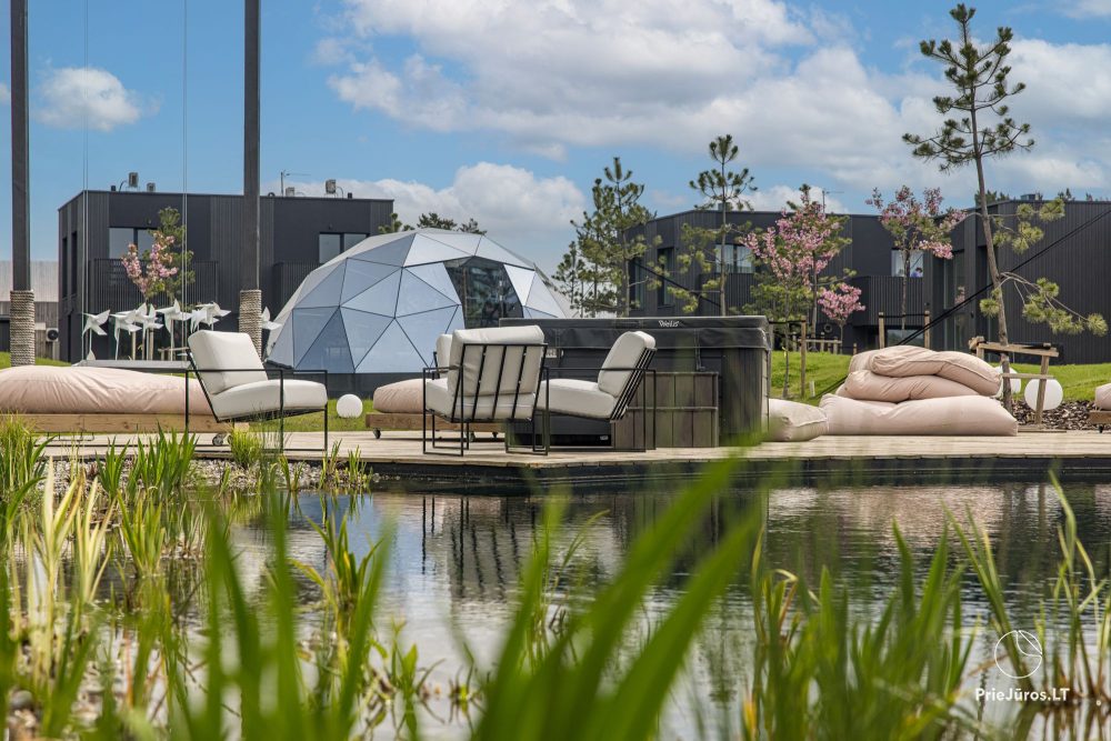 Basom home – My sea 3, Kunigiškiai – apartments with a terrace next to an eco pool, beautiful green area