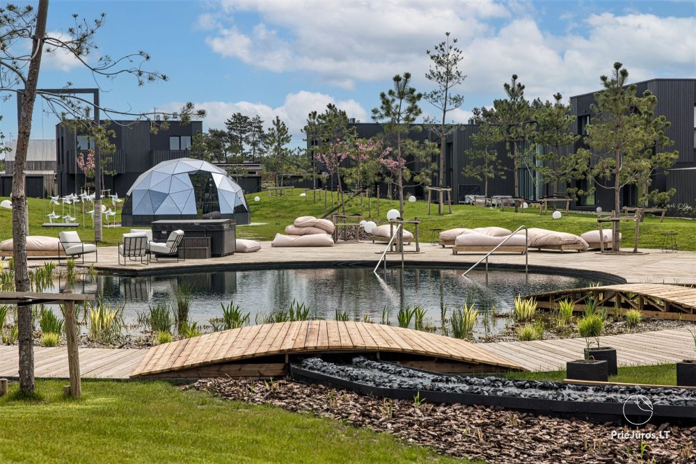 Basom home – My sea 3, Kunigiškiai – apartments with a terrace next to an eco pool, beautiful green area