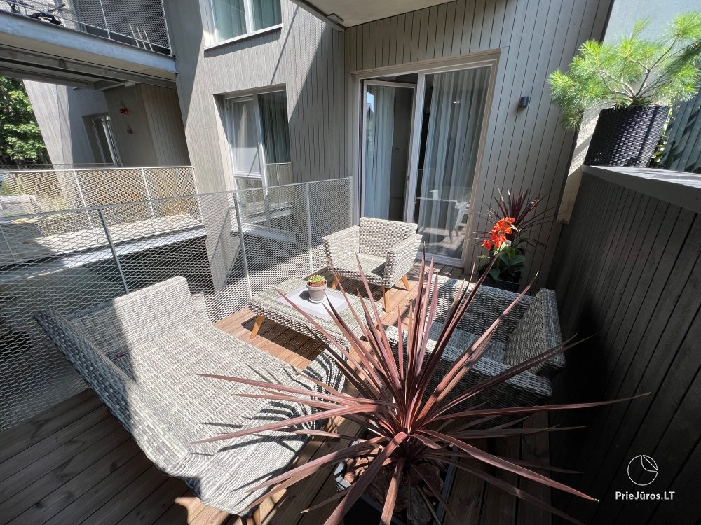 New apartments for rent in Juodkrante with private parking