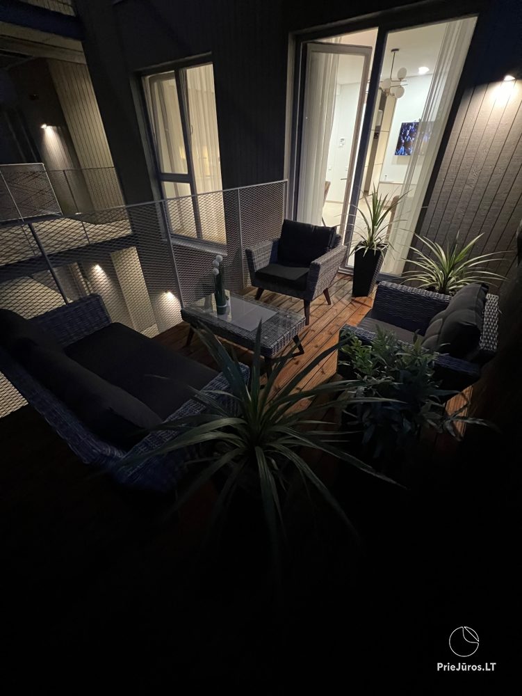 New apartments for rent in Juodkrante with private parking