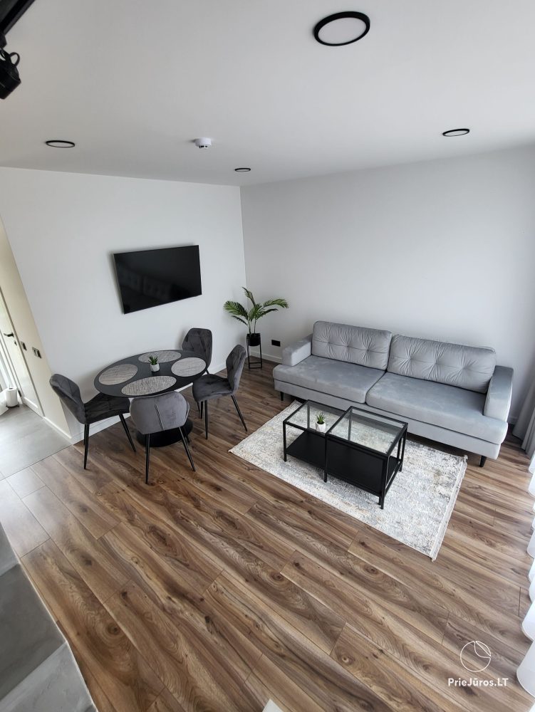New cottage with spacious terrace up to 6 persons in Kunigiskiai